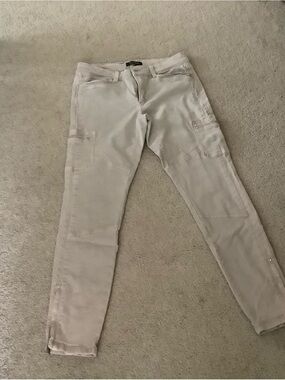 White House Black Market Women’s Light Beige Skinny Utility Jeans
